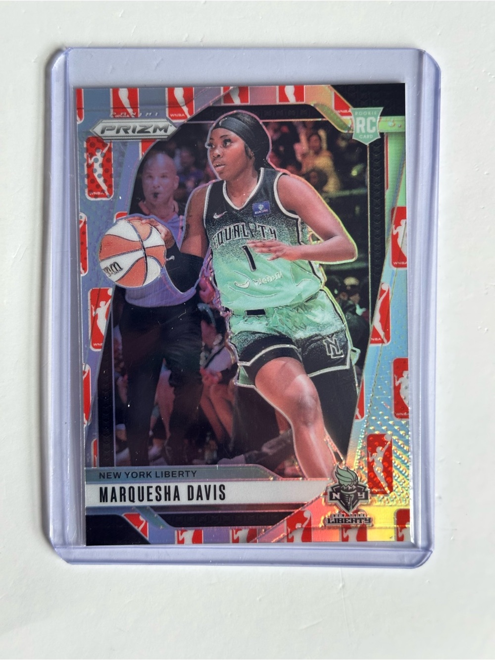 Panini Prizm Marquesha Davis Mint Green & Black WNBA Card
